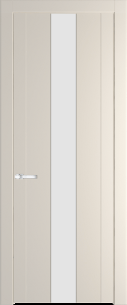 Межкомнатная дверь Profil Doors 1.9 P Монохром белый просветленный Кремовая Магнолия (RAL 120-04)