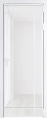 Алюминиевая дверь Profil Doors 5 AG Вайт Белый триплекс