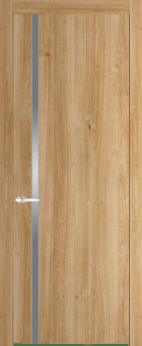 Межкомнатная дверь Profil Doors 21 NW Lacobel Серебряный лак Дуб Карамель