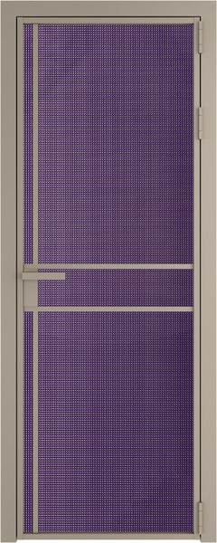 Алюминиевая дверь Profil Doors 9 AG Никель матовый Кризет Фиолетовый