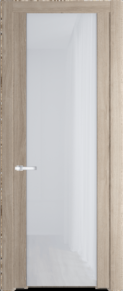 Межкомнатная дверь Profil Doors 1.13 N Белый триплекс Дуб Сонома