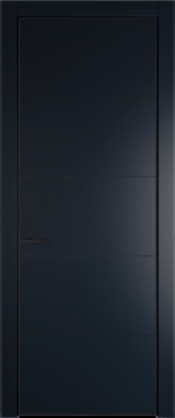 Межкомнатная дверь Profil Doors 15 PA Черный матовый Нэви Блу (RAL 7016)