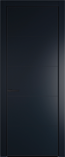 Межкомнатная дверь Profil Doors 15 PA Черный матовый Нэви Блу (RAL 7016)