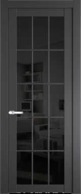 Межкомнатная дверь Profil Doors 1.1.2 (p.15) Черное тонированное Графит (Pantone 425С)