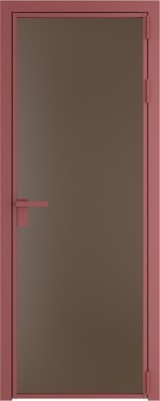 Алюминиевая дверь Profil Doors 1 AG Красный антрацит Монохром гляссе