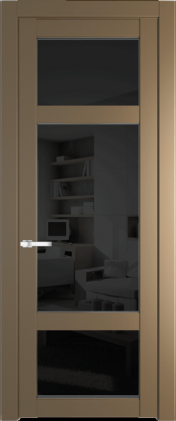 Межкомнатная дверь Profil Doors 1.3.2 PD Черное тонированное Перламутр золото