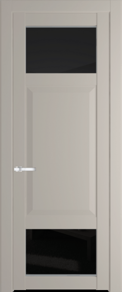 Межкомнатная дверь Profil Doors 1.3.4 PD Черное тонированное Сэнд