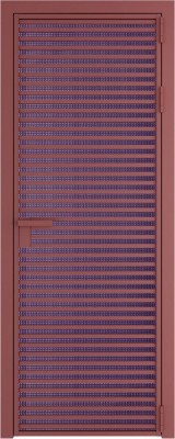 Алюминиевая дверь Profil Doors 12 AG Красный антрацит Кризет Фиолетовый