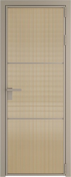 Алюминиевая дверь Profil Doors 13 AG Никель матовый Мору Золото