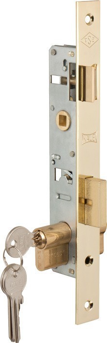 Замок врезной Kale kilit (Кале килит) цилиндровый узкопроф.153 (20 mm) (латунь) 3 кл.