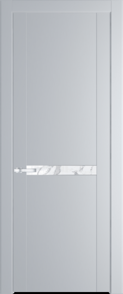 Межкомнатная дверь Profil Doors 1.4 P Нефи белый узор серебро Лайт Грей (RAL 870-01)