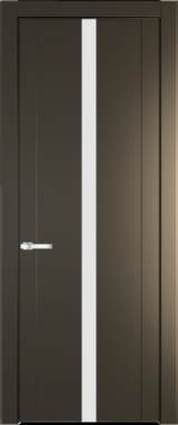 Межкомнатная дверь Profil Doors 1.8 P Монохром белый просветленный Перламутр бронза