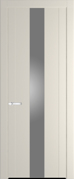 Межкомнатная дверь Profil Doors 1.9 P Монохром серебро (серебро матлак) Кремовая Магнолия (RAL 120-04)