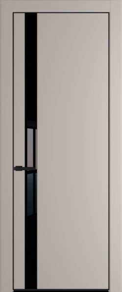 Межкомнатная дверь Profil Doors 18 PE Черный лак Сэнд Черный матовый RAL9005