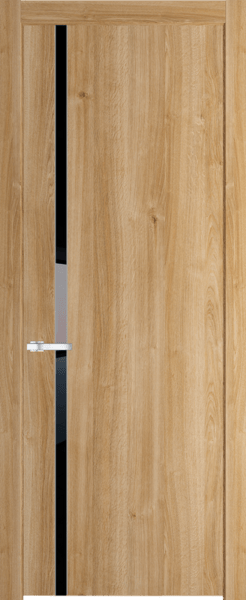 Межкомнатная дверь Profil Doors 21 NW Lacobel Черный лак Дуб Карамель
