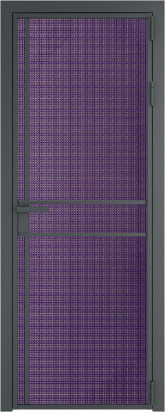 Алюминиевая дверь Profil Doors 9 AG Серая ночь Кризет Фиолетовый
