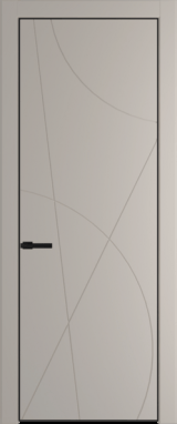 Межкомнатная дверь Profil Doors 4 PA Черный матовый Сэнд