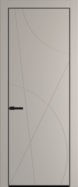 Межкомнатная дверь Profil Doors 4 PA Черный матовый Сэнд