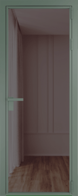 Алюминиевая дверь Profil Doors 1 AG Зеленый воск Золотистая бронза