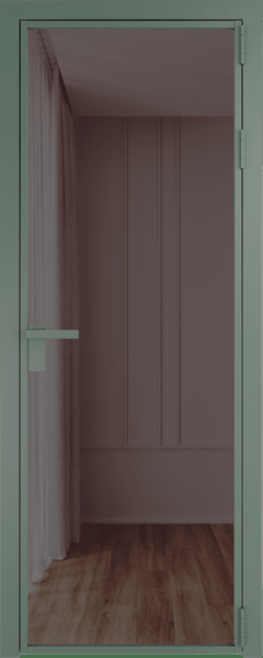 Алюминиевая дверь Profil Doors 1 AG Зеленый воск Золотистая бронза
