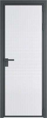 Алюминиевая дверь Profil Doors 1 AG Серая ночь Мору Белый