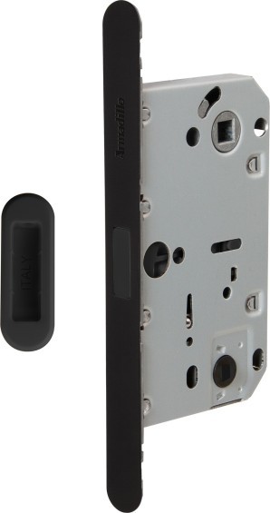 Магнитная Armadillo (Армадилло) защелка WC с ответной планкой GRAVITY.PRO G01.196.50.96 BL черный