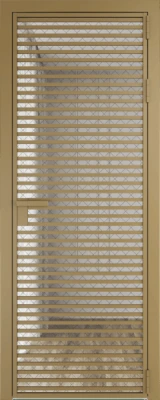 Алюминиевая дверь Profil Doors 12 AG Золото Ромб черный