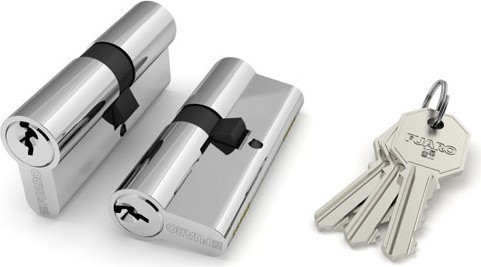Цилиндровый механизм Fuaro (Фуаро) 100 CA 65 mm (25+10+30) CP хром 3 кл.