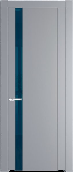 Межкомнатная дверь Profil Doors 1.2 P Зеркало синее Смоки (RAL 870-02)