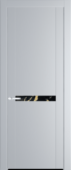 Межкомнатная дверь Profil Doors 1.4 P Нефи черный узор золото Лайт Грей (RAL 870-01)