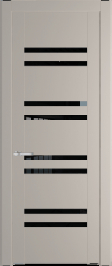 Межкомнатная дверь Profil Doors 1.6 P Черный триплекс Сэнд