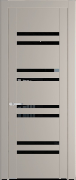 Межкомнатная дверь Profil Doors 1.6 P Черный триплекс Сэнд
