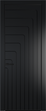 Межкомнатная дверь Profil Doors 10 PE Блэк Черный матовый RAL9005