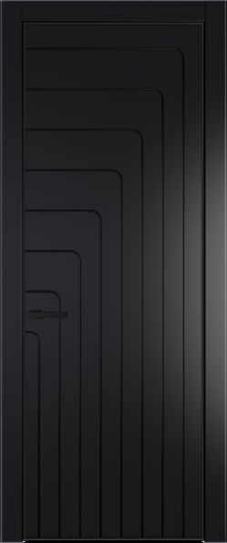 Межкомнатная дверь Profil Doors 10 PE Блэк Черный матовый RAL9005