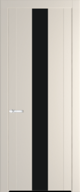 Межкомнатная дверь Profil Doors 1.9 P Монохром черный Кремовая Магнолия (RAL 120-04)