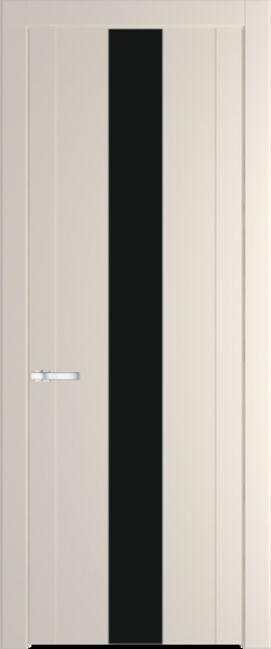 Межкомнатная дверь Profil Doors 1.9 P Монохром черный Кремовая Магнолия (RAL 120-04)