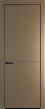 Межкомнатная дверь Profil Doors Orange 11 PE.O Перламутр золото Черный матовый RAL9005