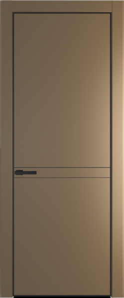 Межкомнатная дверь Profil Doors Orange 11 PE.O Перламутр золото Черный матовый RAL9005