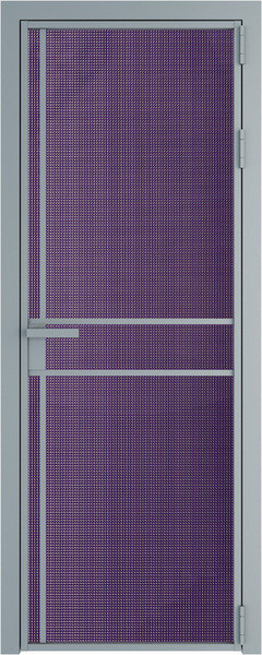 Алюминиевая дверь Profil Doors 9 AG Серебро Кризет Фиолетовый