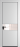 Межкомнатная дверь Profil Doors 21 PA Серебро Зеркало серое Графит (Pantone 425С)