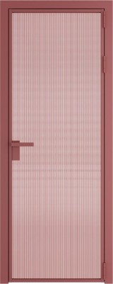 Алюминиевая дверь Profil Doors 1 AG Красный антрацит Мору Розовое