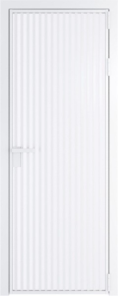 Алюминиевая дверь Profil Doors 11 AG Вайт Монохром белый просветленный