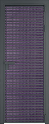 Алюминиевая дверь Profil Doors 12 AG Серая ночь Кризет Фиолетовый