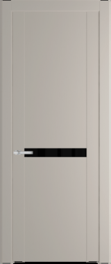 Межкомнатная дверь Profil Doors 1.4 P Lacobel Черный лак Сэнд