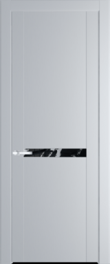 Межкомнатная дверь Profil Doors 1.4 P Нефи черный узор серебро Лайт Грей (RAL 870-01)