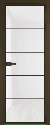 Алюминиевая дверь Profil Doors 5AX Деорэ Белый триплекс