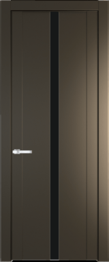Межкомнатная дверь Profil Doors 1.8 P Монохром черный Перламутр бронза