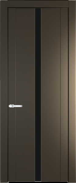 Межкомнатная дверь Profil Doors 1.8 P Монохром черный Перламутр бронза