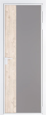 Алюминиевая дверь Profil Doors 7 AG Вайт Монохром серый Каштан темный
