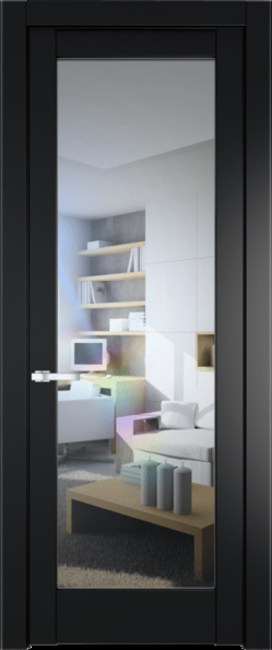 Межкомнатная дверь Profil Doors 4.1.2 PD Блэк Прозрачное